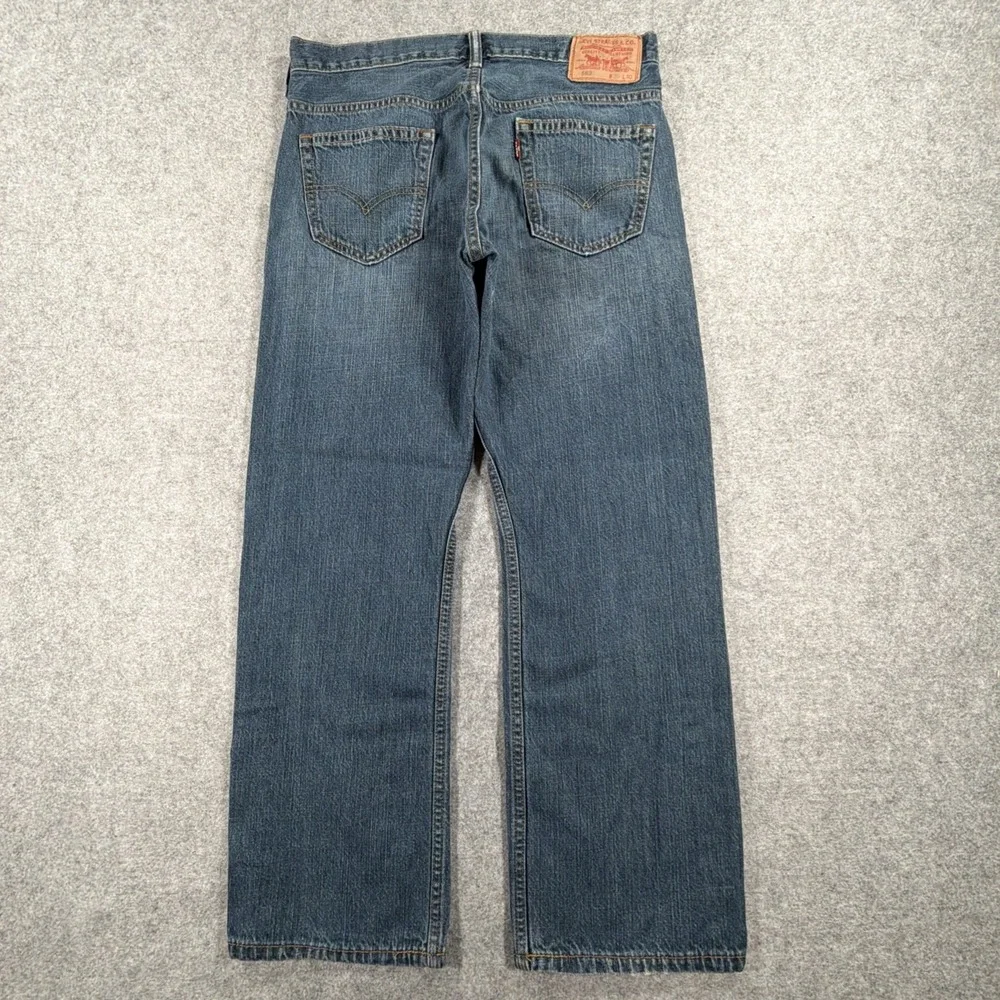 Levis 569 Jeans Mens 30x30 (Fits 32x28) Blue Straight Fit Loose Grunge Skater